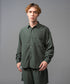 MR.OLIVE / T/R POWDER CLOTH / SQUEARE CUT REGULAR COLLAR SHIRTミスターオリーブ/T/C パウダークロス / スクエアカット レギュラーカラーシャツ